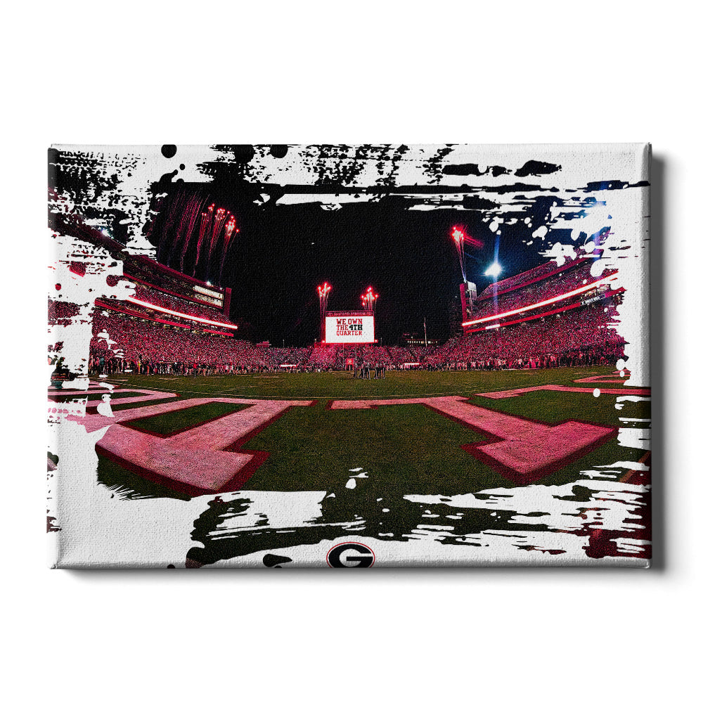 Georgia Bulldogs - We Own the 4th Quarter Paint - College Wall Art #Canvas