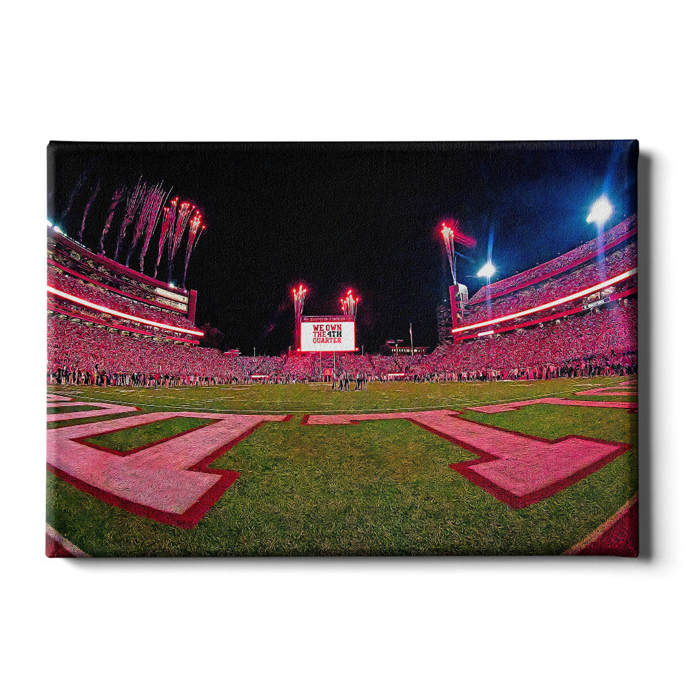 Georgia Bulldogs - We Own the 4th Quarter Oil Painting - College Wall Art #Canvas