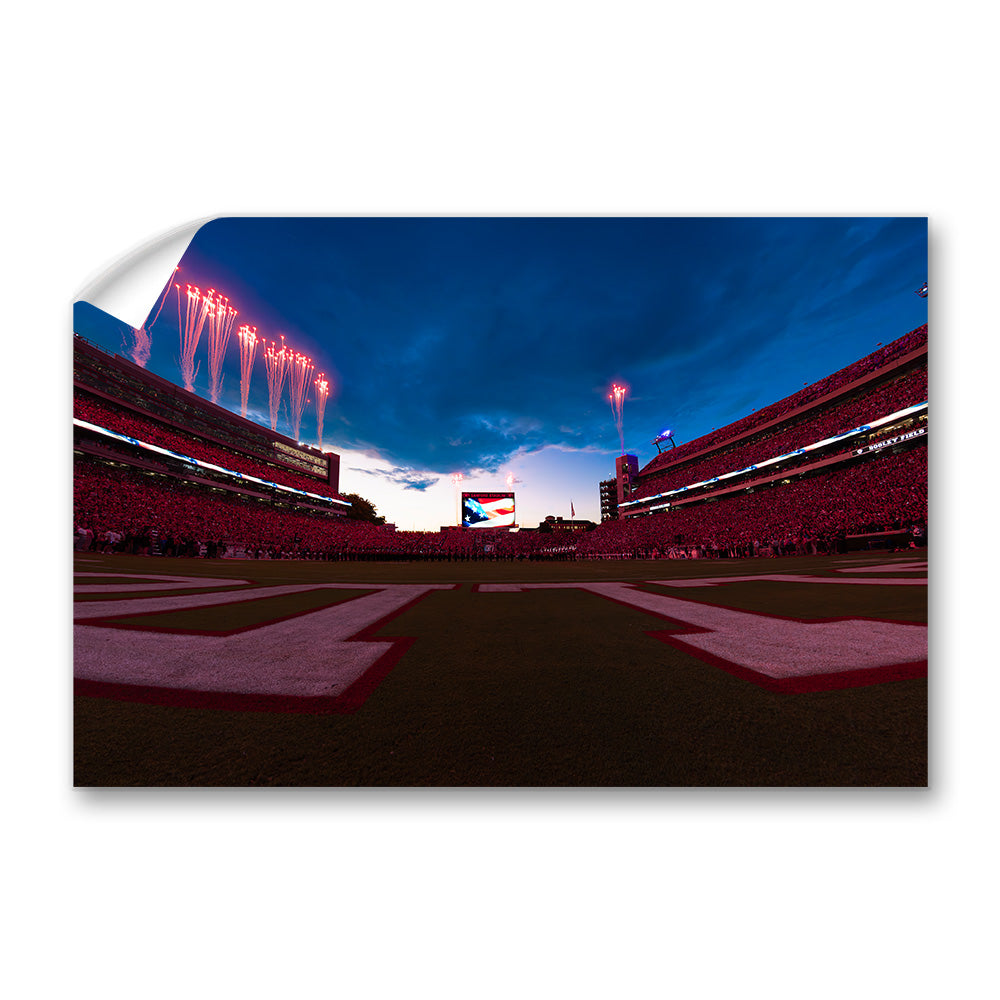 Georgia Bulldogs - Georgia Bombs Bursting in Air - College Wall Art #Canvas