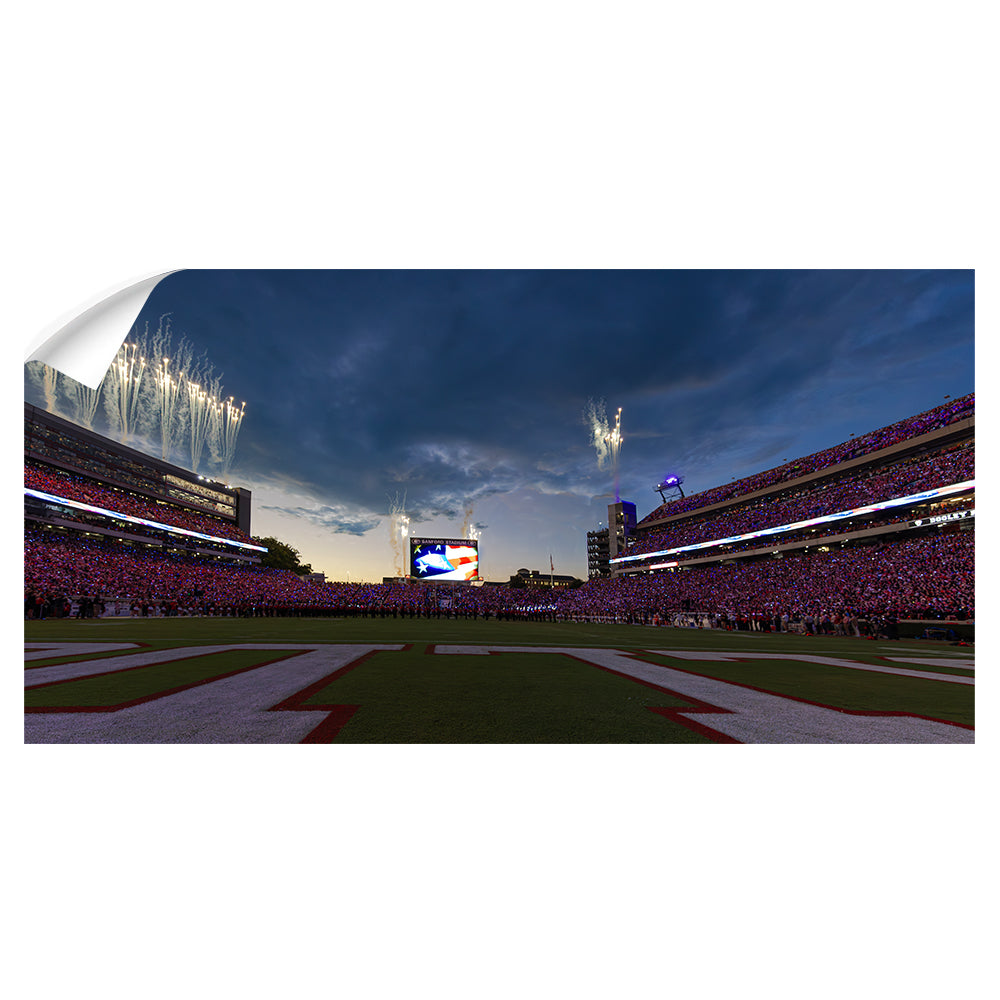 Georgia Bulldogs - National Anthem Panoramic - College Wall Art #Canvas