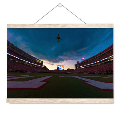 Georgia Bulldogs - Georgia Dawgs Flyover - College Wall Art #Hanging Canvas
