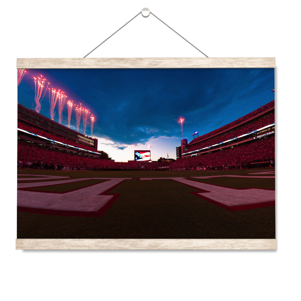 Georgia Bulldogs - Georgia Bombs Bursting in Air - College Wall Art #Canvas