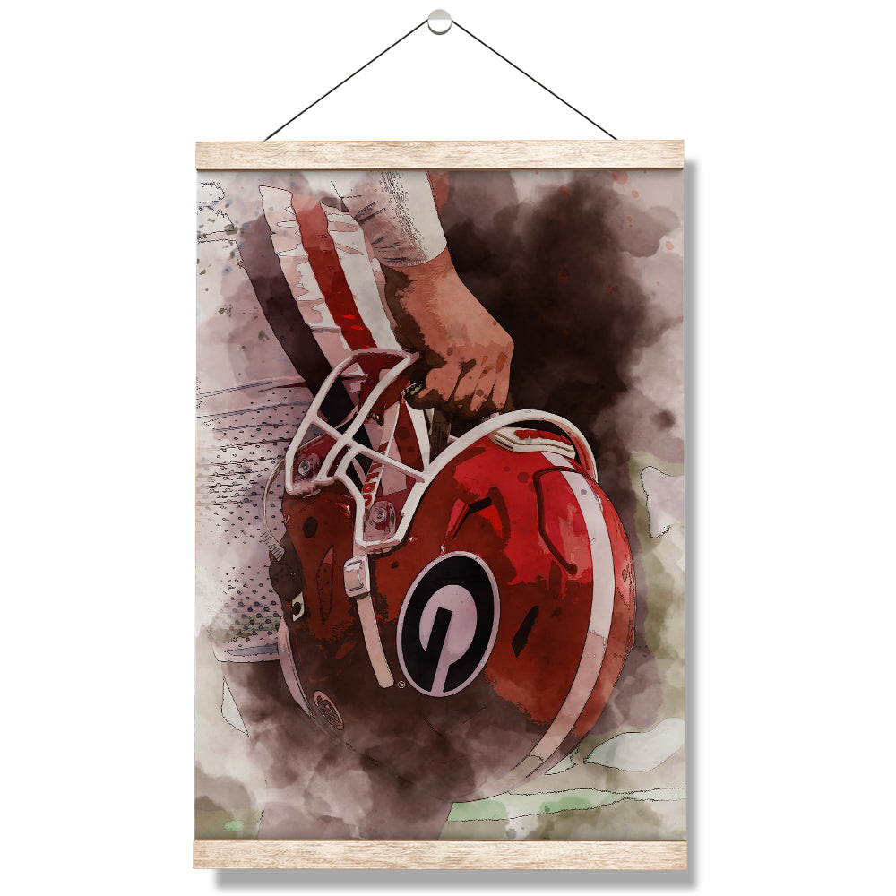Georgia Bulldogs - Georgia Ready for Battle - College Wall Art #Canvas