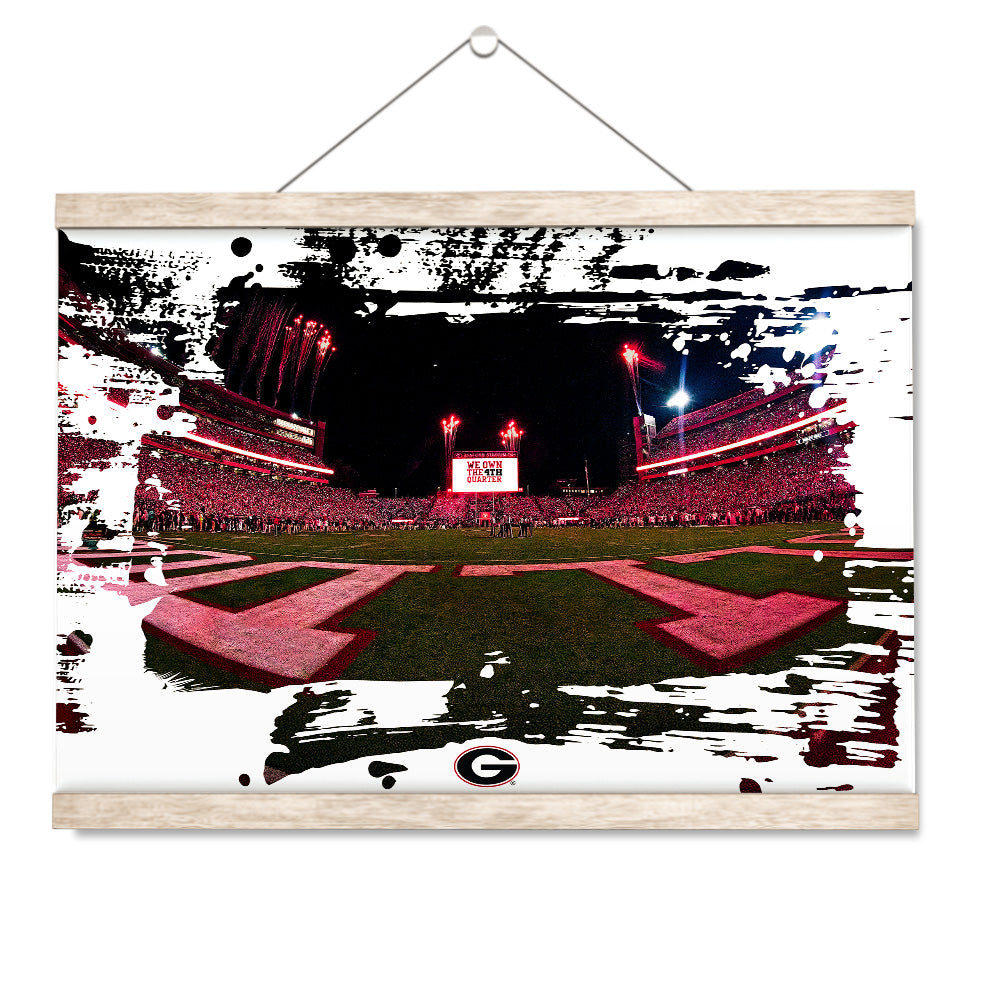 Georgia Bulldogs - We Own the 4th Quarter Paint - College Wall Art #Canvas