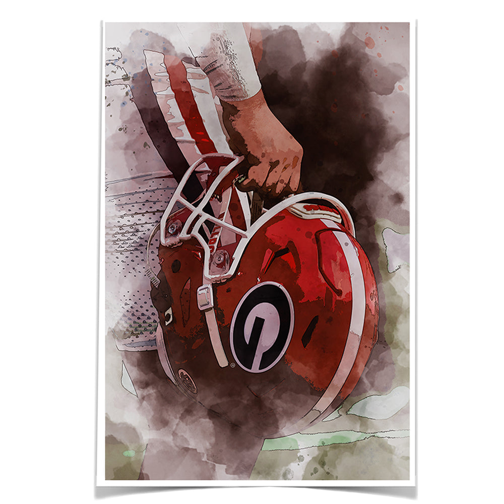Georgia Bulldogs - Georgia Ready for Battle - College Wall Art #Canvas