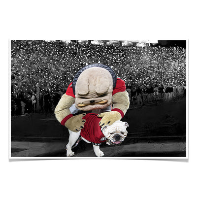 Boom and Hairy under the 4th Quarter Lights - College Wall Art #Poster