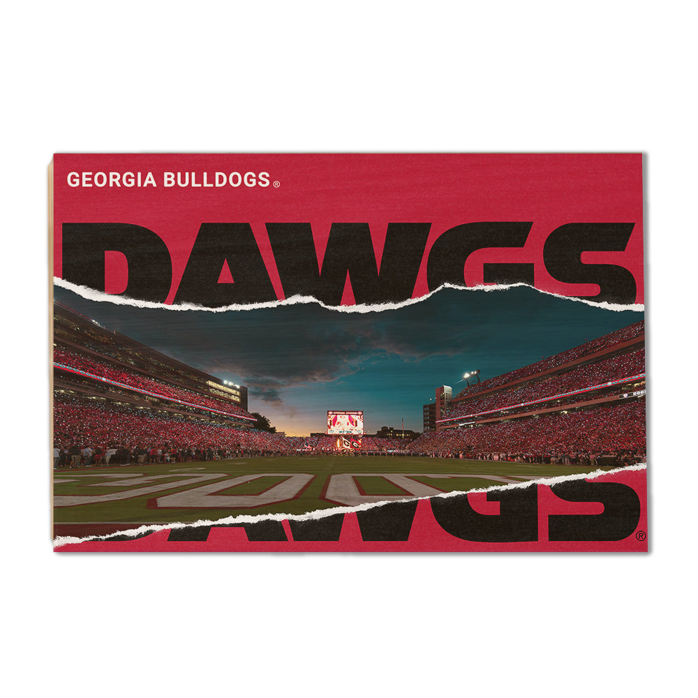 Georgia Bulldogs - Georgia Entering the Field - College Wall Art #Canvas