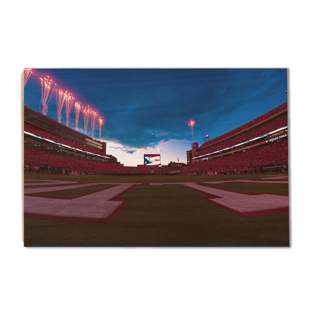 Georgia Bulldogs - Georgia Bombs Bursting in Air - College Wall Art #Canvas
