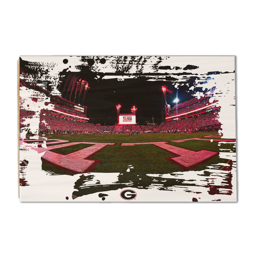 Georgia Bulldogs - We Own the 4th Quarter Paint - College Wall Art #Canvas