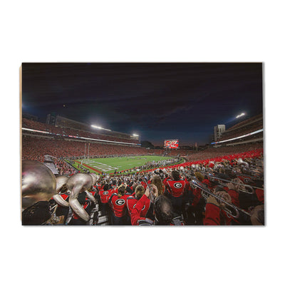 Georgia Bulldogs - Redcoat Third Down - College Wall Art #Wood