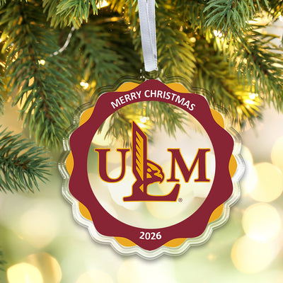 Louisiana Monroe Warhawks - ULM 2026 Christmas Ornament
