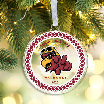 Louisiana Monroe Warhawks - ULM Warhawks 2026 Christmas Ornament