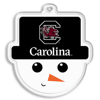 South Carolina Gamecocks - USC Snowman Face Ornament