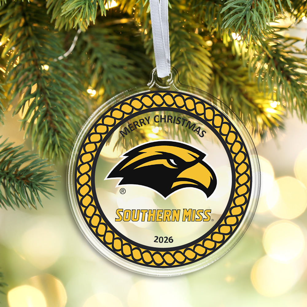 Southern Miss Golden Eagles - Southern Miss Golden Eagles Christmas 2026 Ornament