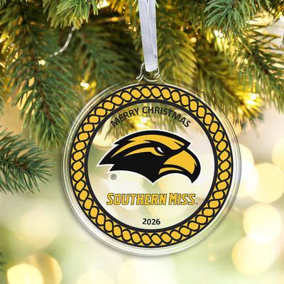 Southern Miss Golden Eagles - Southern Miss Golden Eagles Christmas 2026 Ornament