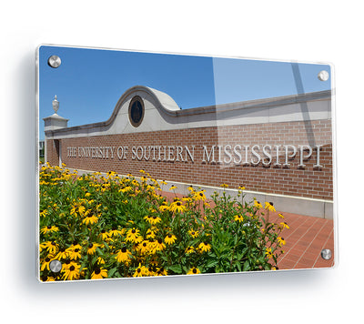 Southern Miss Golden Eagles - The University of Southern Mississippi Centennial Gateway - College Wall Art #Acrylic
