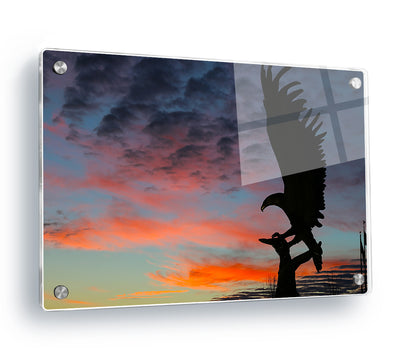 Southern Miss Golden Eagles - Lofty Sunset - College Wall Art #Acrylic