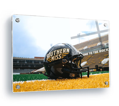 Southern Miss Golden Eagles - Southern Miss Football Helmet - College Wall Art #Acrylic