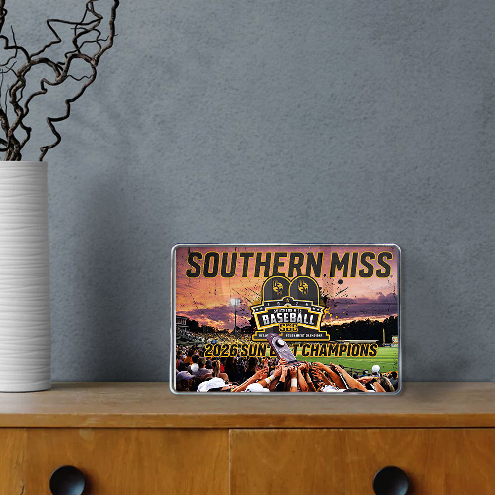 Southern Miss Golden Eagles - Southern Miss Sun Belt Champions - College Wall Art #Canvas