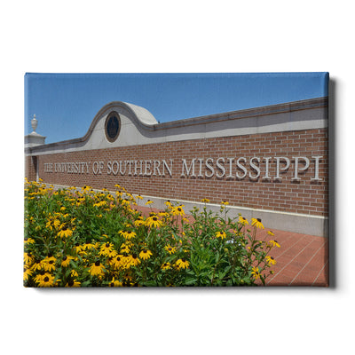 Southern Miss Golden Eagles - The University of Southern Mississippi Centennial Gateway - College Wall Art #Canvas