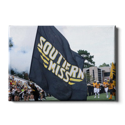 Southern Miss Golden Eagles - Southern Miss Flag - College Wall Art