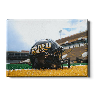 Southern Miss Golden Eagles - Southern Miss Football Helmet - College Wall Art #Canvas