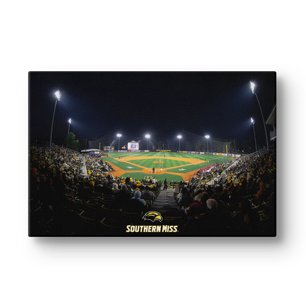 Southern Miss Golden Eagles - Pete Taylor Park - College Wall Art #Canvas