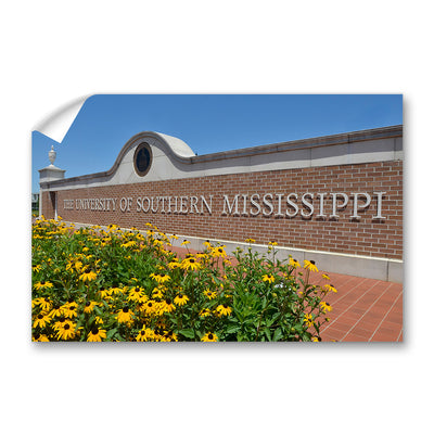 Southern Miss Golden Eagles - The University of Southern Mississippi Centennial Gateway - College Wall Art #Wall Murals