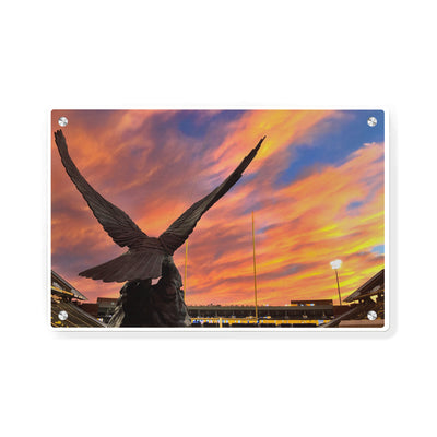 Southern Miss Golden Eagles - The Rock Sunset - College Wall Art #Metal