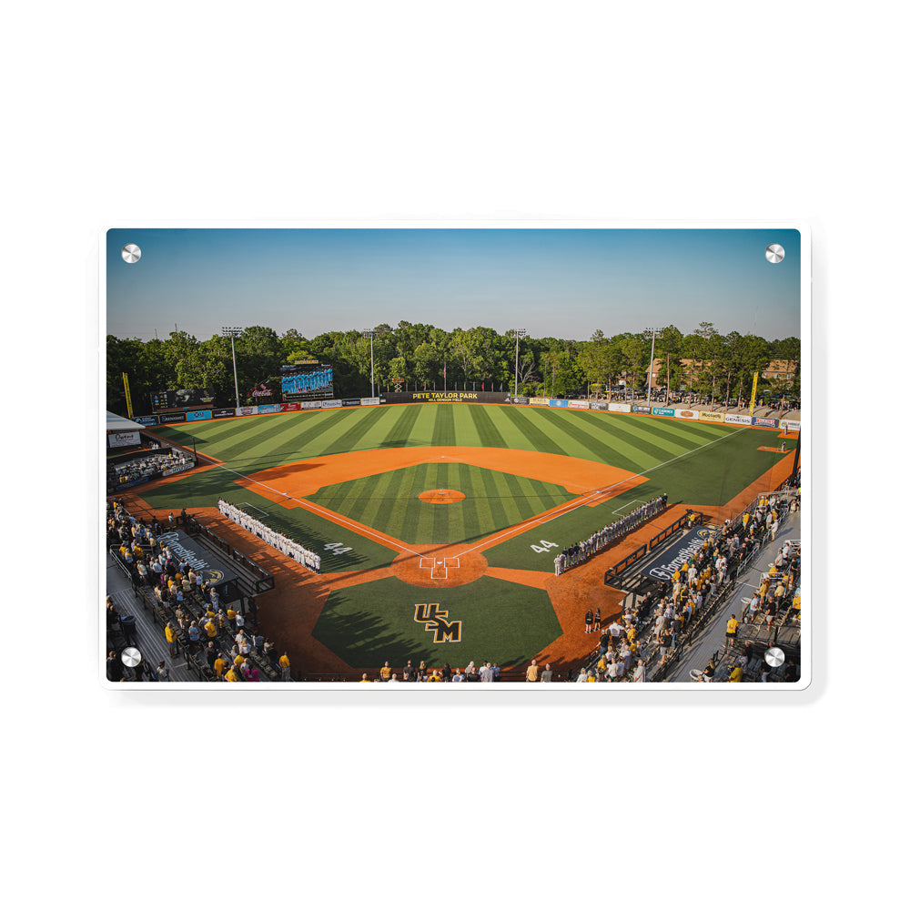 Southern Miss Golden Eagles - Pete Taylor Park - College Wall Art #Canvas