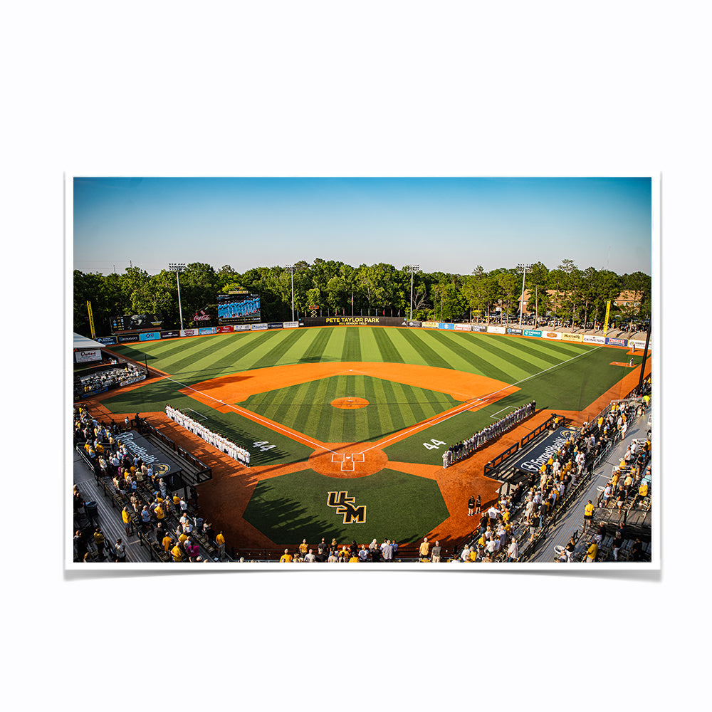 Southern Miss Golden Eagles - Pete Taylor Park - College Wall Art #Canvas