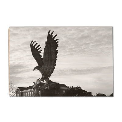 Southern Miss Golden Eagles - Lofty B&W - College Wall Art #Wood