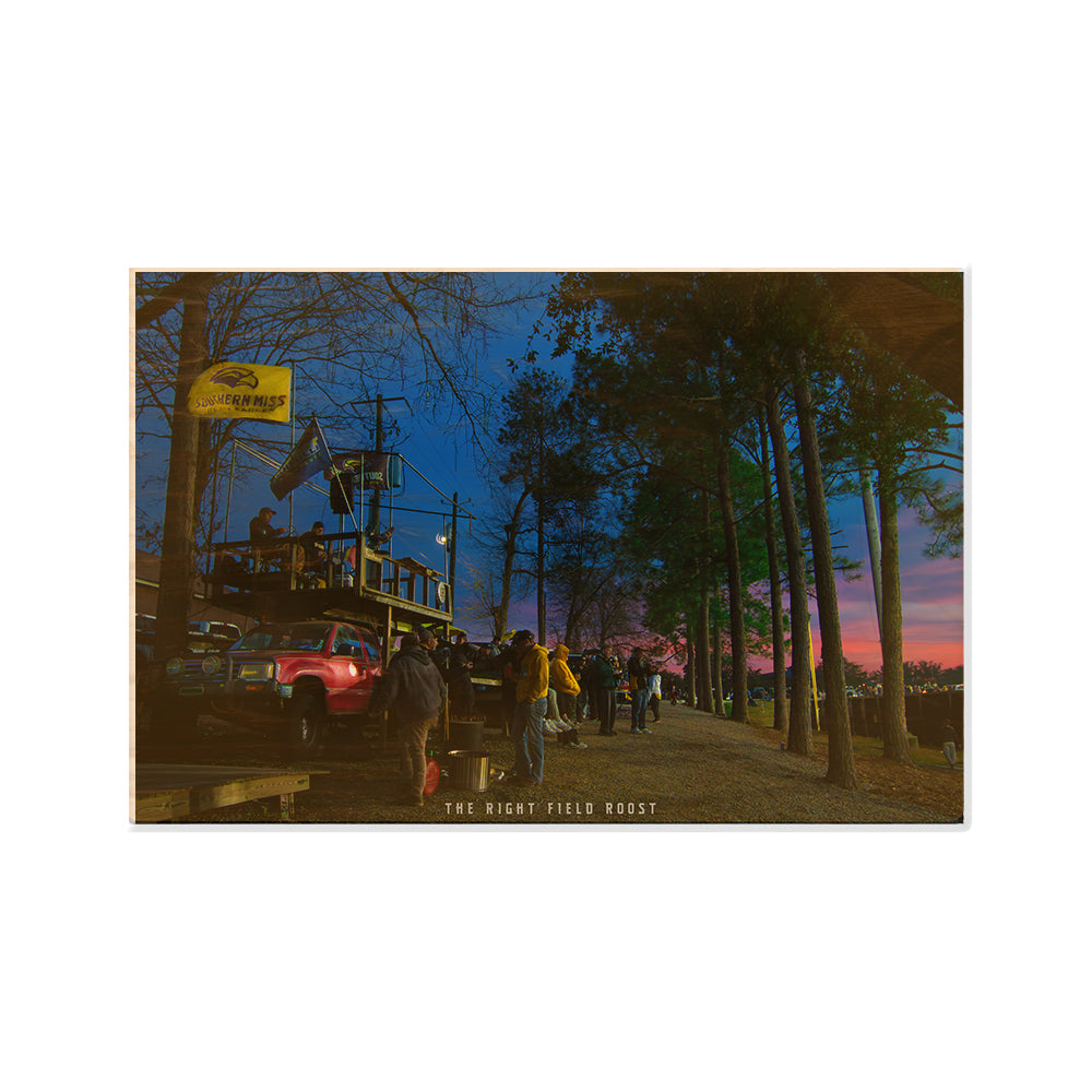 Southern Miss Golden Eagles - The Right Field Roost - College Wall Art #Canvas