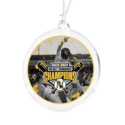 Southern Miss Golden Eagles - Back 2 Back Sun Belt Champions Bag Tag & Ornament