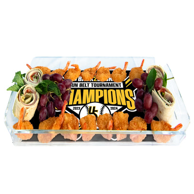 Southern Miss Golden Eagles - Back 2 Back Sun Belt Tournament Champions Logo Decorative Serving Tray