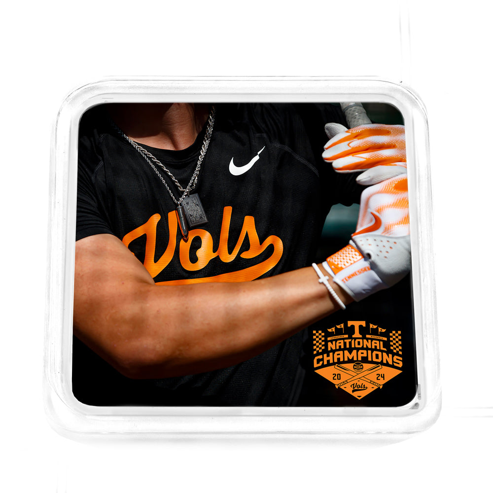 Tennessee Volunteers - Batter up National Baseball Champions Drink Coaster
