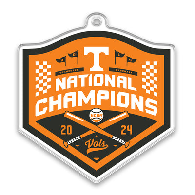 Tennessee Volunteers - Tennessee Baseball NCAA National Champions Dimensional Bag Tag & Ornament