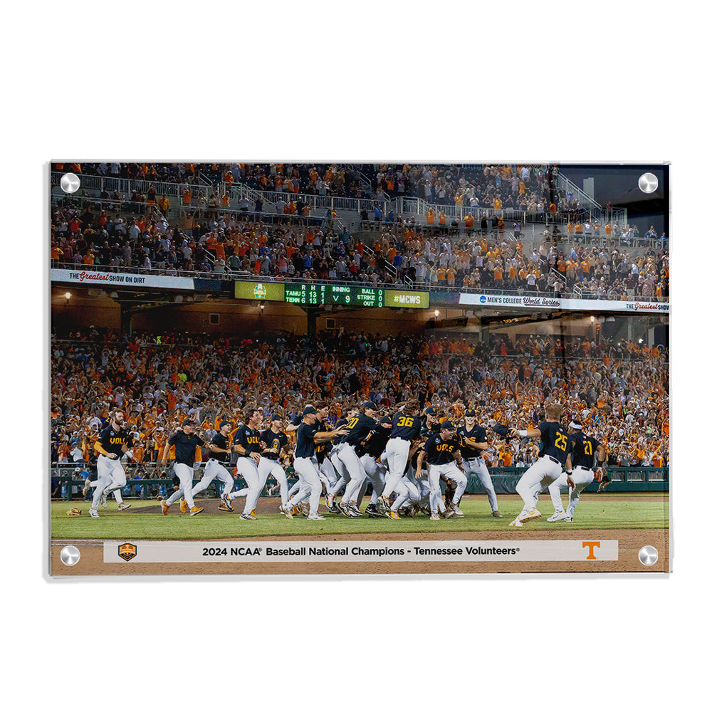 Tennessee Volunteers - 2024 NCAA Baseball National Champions Victory - College Wall Art #Canvas