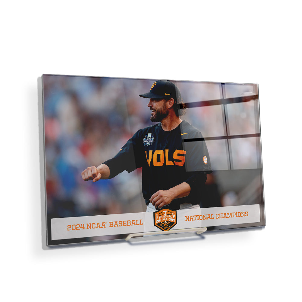Tennessee Volunteers - Coach Vitello Baseball NCAA Baseball National Champions - College Wall Art #Canvas