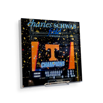 Tennessee Volunteers - Tennessee NCAA Baseball National Champions Scoreboard