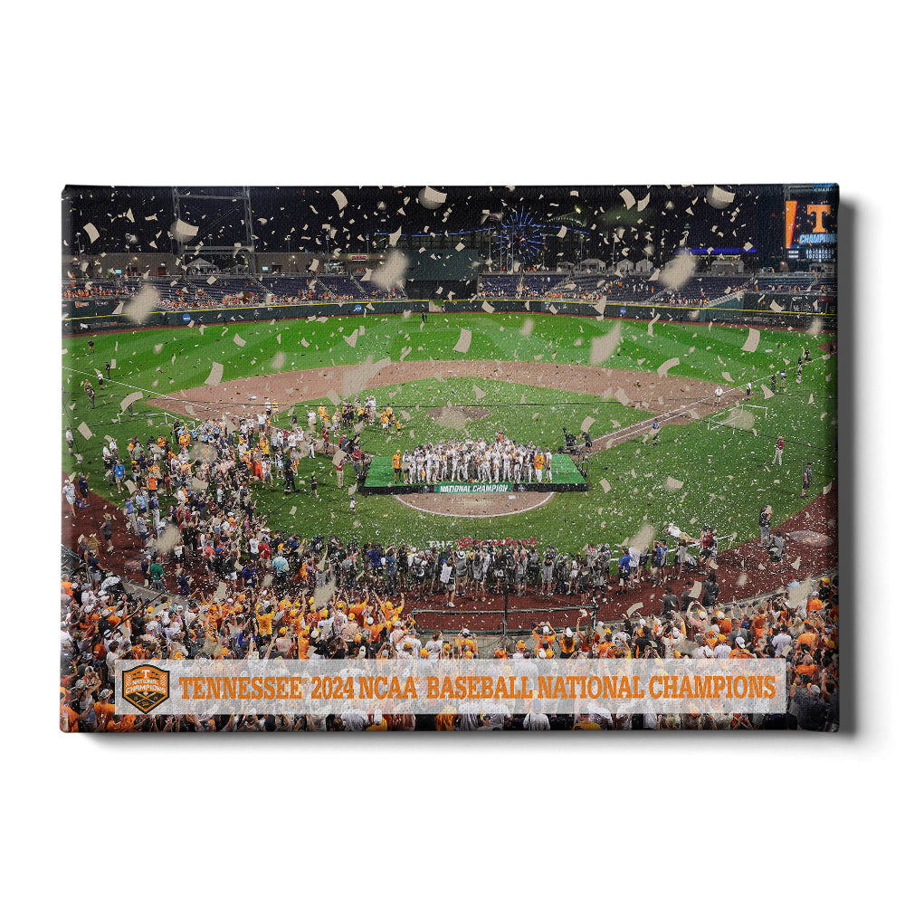 Tennessee Volunteers - Tennessee 2024 NCAA Baseball National Champions - College Wall Art #Canvas