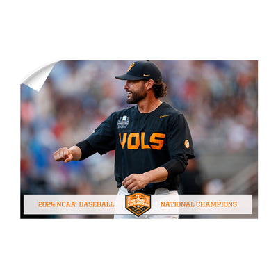 Tennessee Volunteers - Coach Vitello Baseball NCAA Baseball National Champions - College Wall Art #Wall Decal