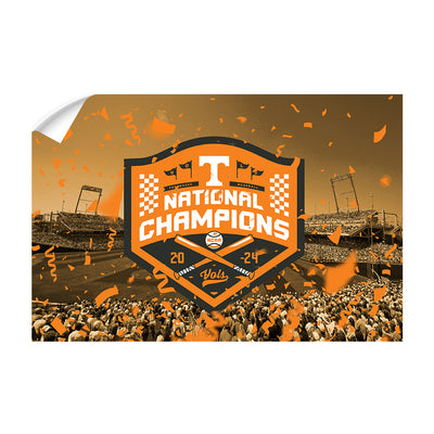 Tennessee Volunteers - Tennessee Orange NCAA Baseball National Champions - College Wall Art #Wall Decal