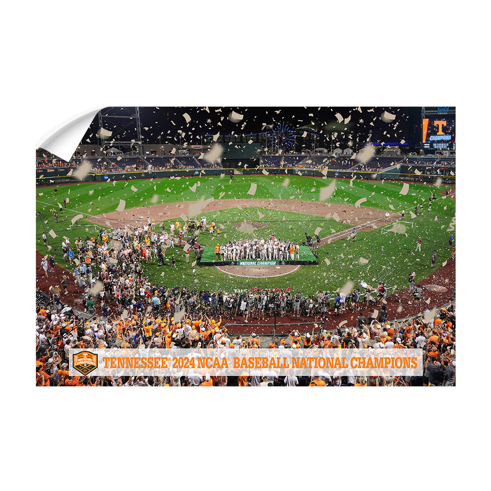 Tennessee Volunteers - Tennessee 2024 NCAA Baseball National Champions - College Wall Art #Canvas