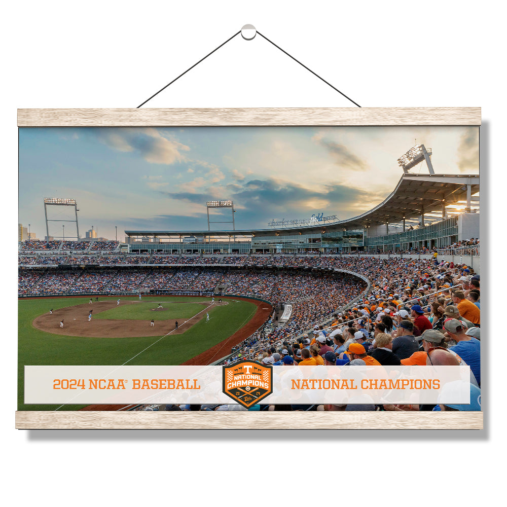 Tennessee Volunteers - 2024 NCAA Baseball National Champions - College Wall Art #Canvas