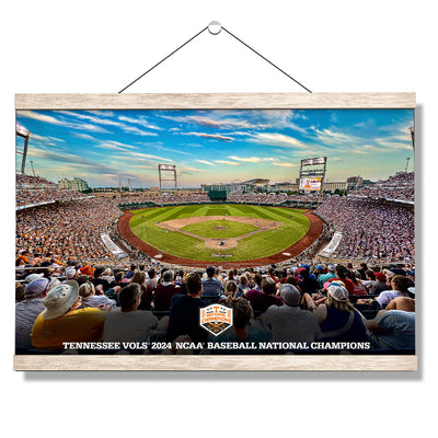 Tennessee Volunteers - Tennessee Vols 2024 NCAA Baseball National Champions - College Wall Art #Hanging Canvas