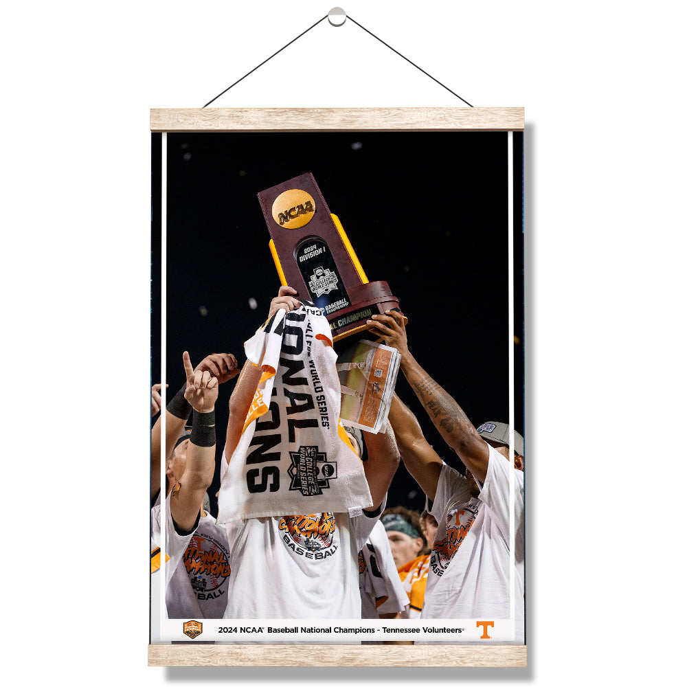 Tennessee Volunteers - 2024 NCAA Baseball National Champions Trophy - College Wall Art #Canvas