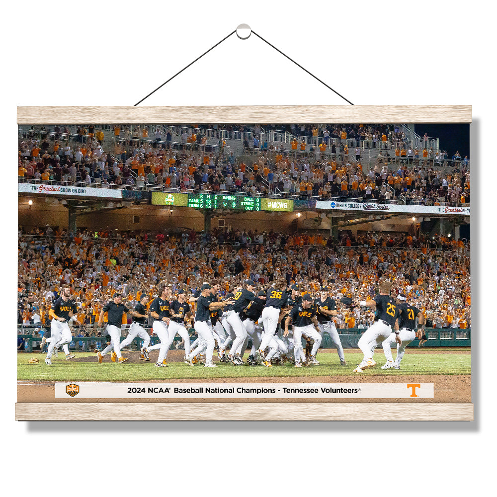 Tennessee Volunteers - 2024 NCAA Baseball National Champions Victory - College Wall Art #Canvas