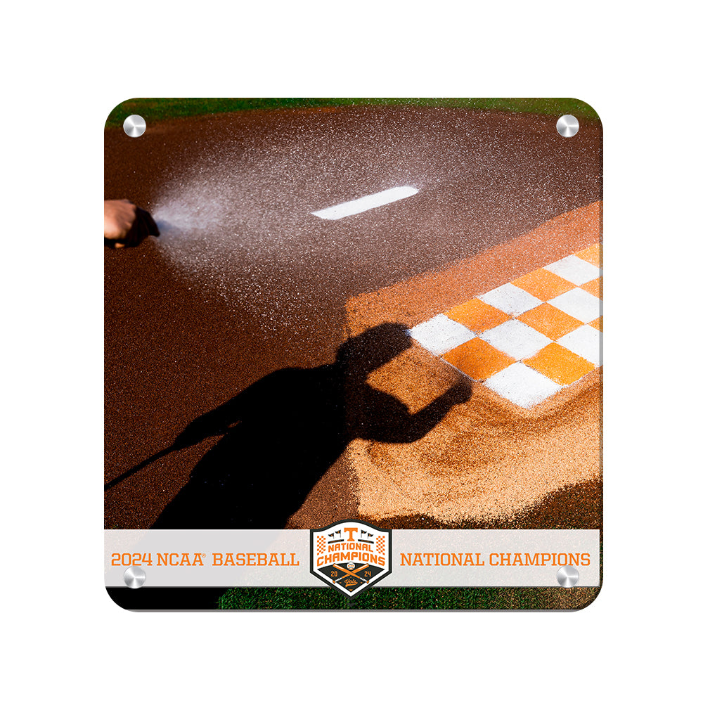 Tennessee Volunteers - Checkered Pitching Mound NCAA Baseball National Champions - College Wall Art #Canvas 