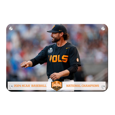 Tennessee Volunteers - Coach Vitello Baseball NCAA Baseball National Champions - College Wall Art #Metal